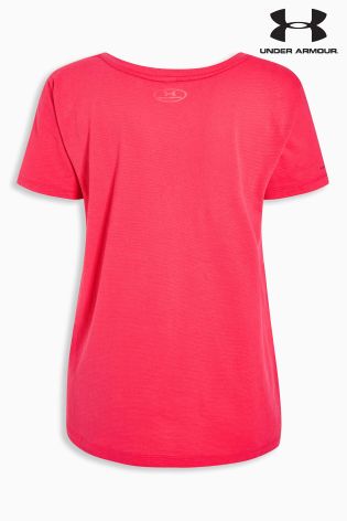 Under Armour Pink V-Neck Tee